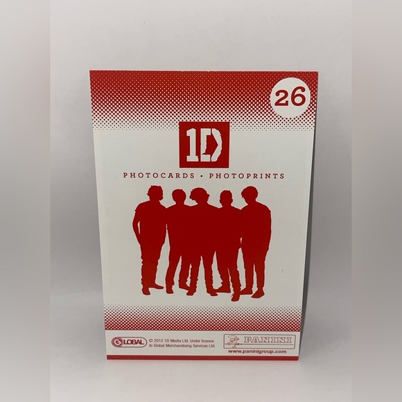 1D One Direction black & white Photocard•Photoprint #26 Louis Tomlinson collect - Picture 2 of 2